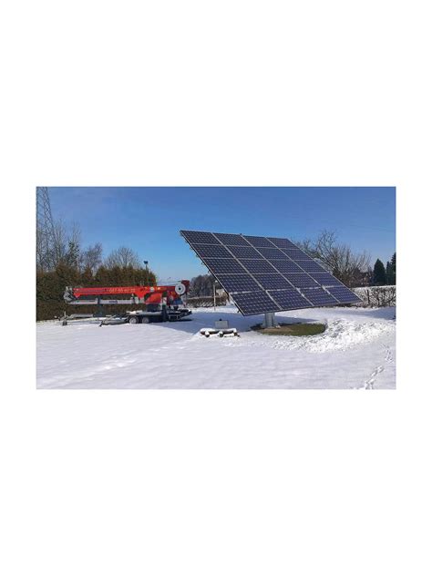 Tracker Photovoltaïque 2 axes pour 8 panneaux .